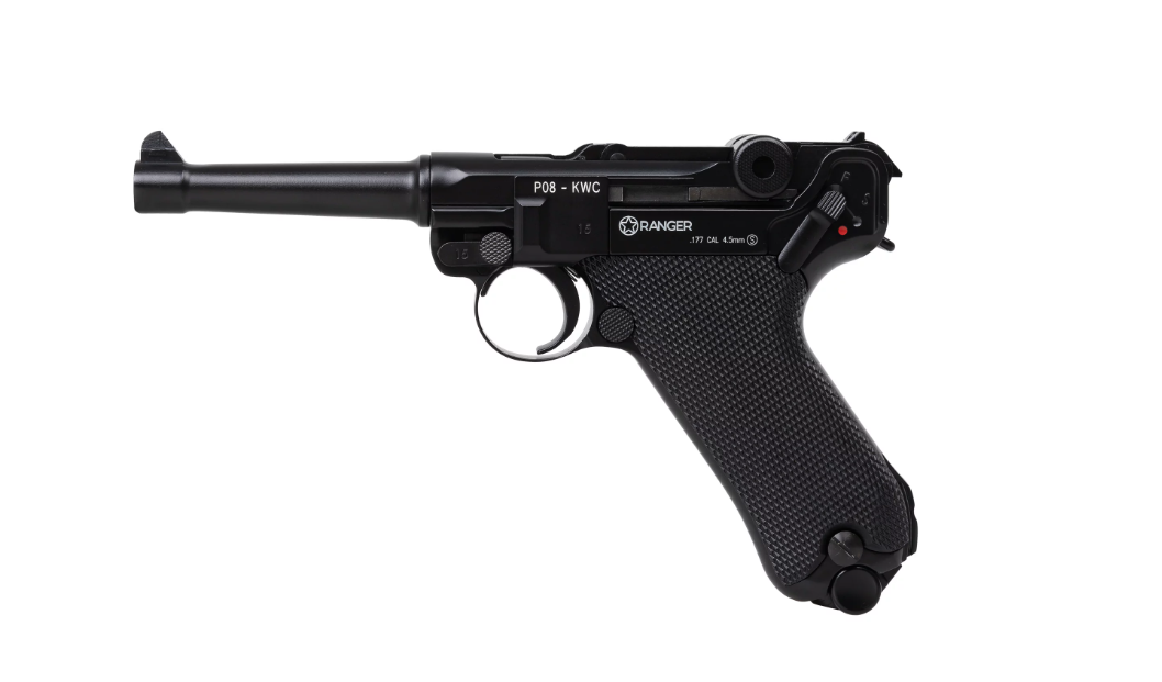 Air rifle Pistol RANGER P08 Parabellum KWC cal. 4.5 BBS blow back 21 shots Full Metal CO2