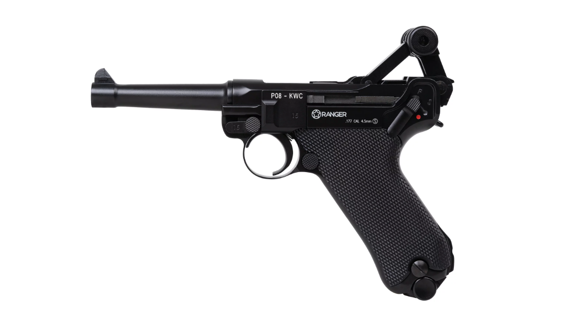 Air rifle Pistol RANGER P08 Parabellum KWC cal. 4.5 BBS blow back 21 shots Full Metal CO2