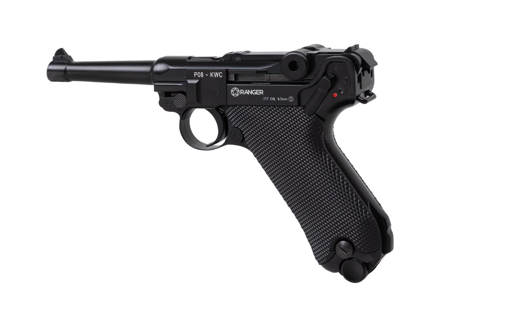Air rifle Pistol RANGER P08 Parabellum KWC cal. 4.5 BBS blow back 21 shots Full Metal CO2