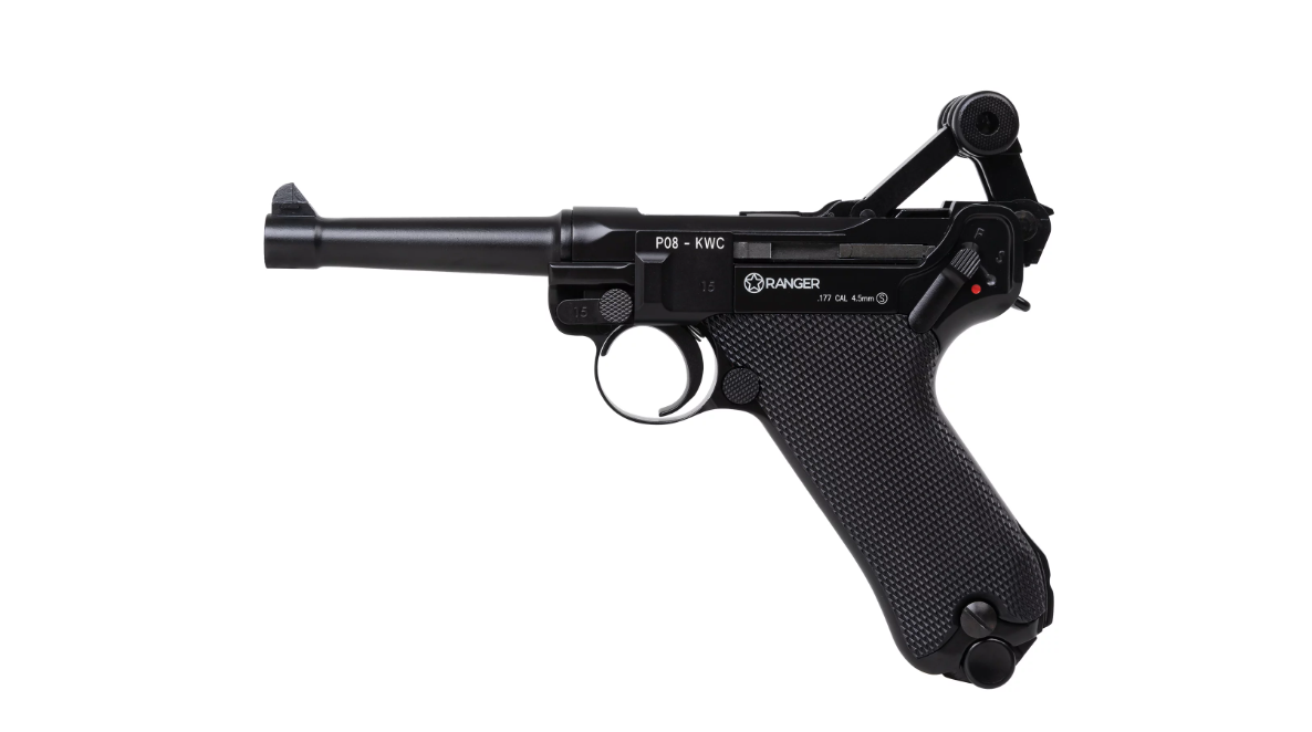 Air rifle Pistol RANGER P08 Parabellum KWC cal. 4.5 BBS blow back 21 shots Full Metal CO2