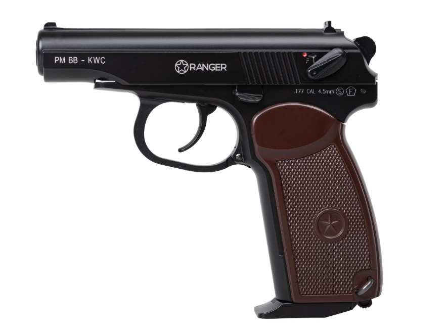 Air rifle pistol Ranger PM BB KWC CAL. 4.5 BBS 15 Shots Full Metal Slide Co2