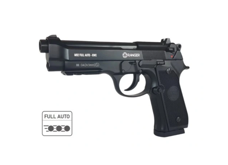 Air rifle pistol Ranger  M92  Full Auto Blowback Kal.4.5 BBS 18-shots KWC