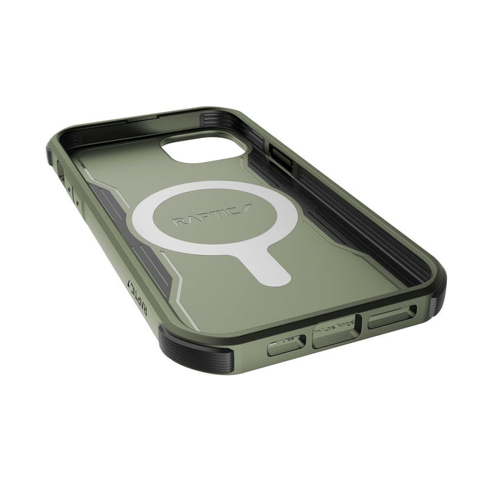 Raptic X-Doria Fort Case iPhone 14 Pro with MagSafe armored cover green - Cell phone cases and covers<<<HurtelXML