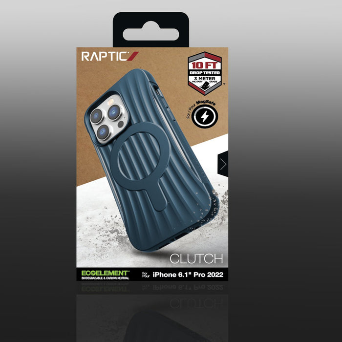 Raptic X-Doria Clutch Case iPhone 14 Pro with MagSafe back cover blue