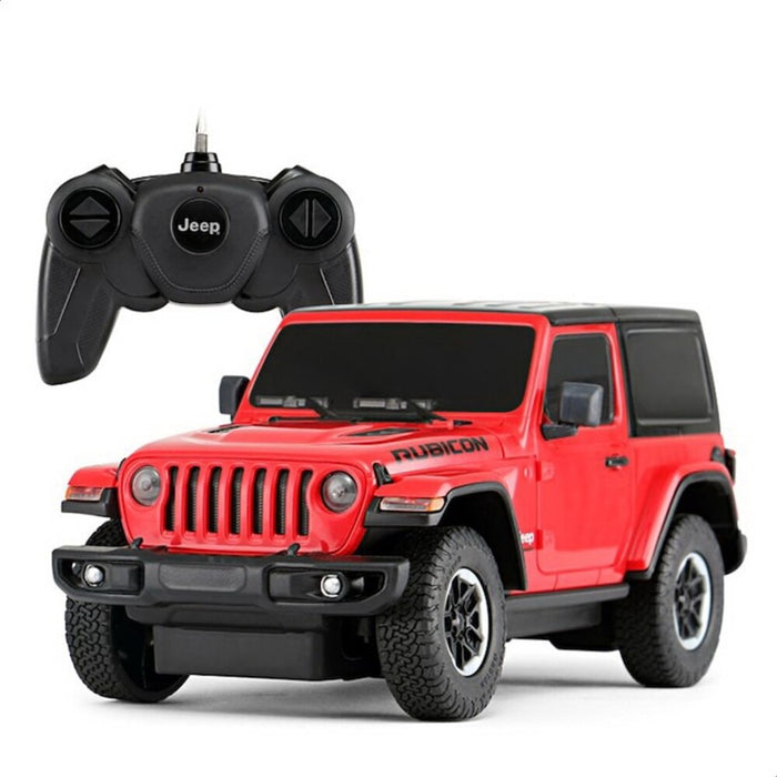 Кола с дистанционно управление Rastar - Jeep Wrangler Rubicon, 1:24, асортимент