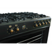 Ravanson KWGE-K90-6 TOP CHEF cooker Freestanding cooker Electric Gas Black - Free-standing kitchensAGD-KWS<<<Home