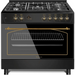 Ravanson KWGE-K90-6 TOP CHEF cooker Freestanding cooker Electric Gas Black - Free-standing kitchensAGD-KWS<<<Home