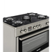 Ravanson KWGE-K90 Glass Inox gas-electric cooker - Free-standing kitchensAGD-KWS<<<Home Appliance