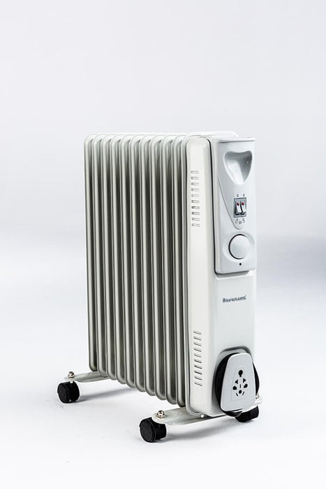 Ravanson OH-11 electric space heater Oil electric space heater Indoor White, Silver 2500 W