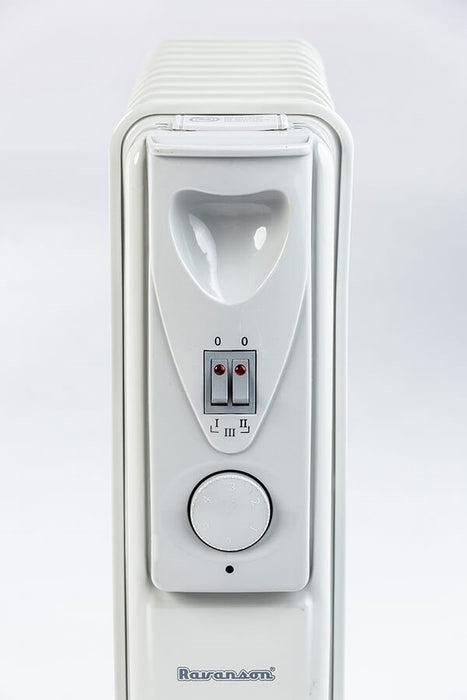 Ravanson OH-11 electric space heater Oil electric space heater Indoor White, Silver 2500 W