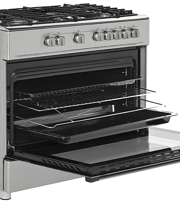 Ravanson KWGE-K90A Cheff (inox) gas and electric cooker