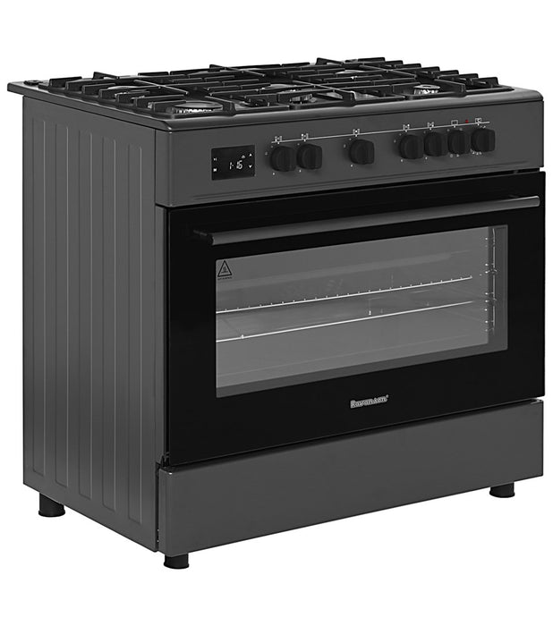 Ravanson KWGE-K90 Cheff Modern Black gas and electric cooker (black)