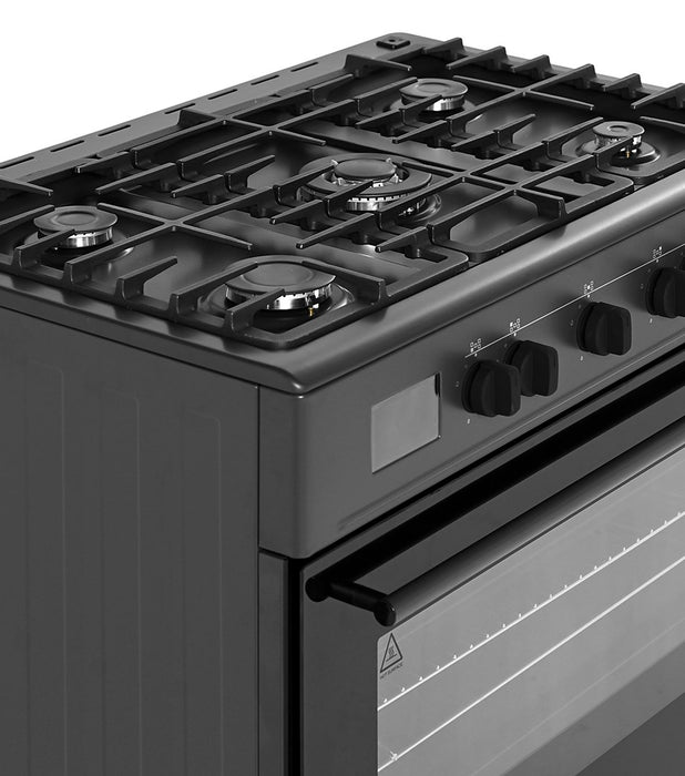 Ravanson KWGE-K90 Cheff Modern Black gas and electric cooker (black)