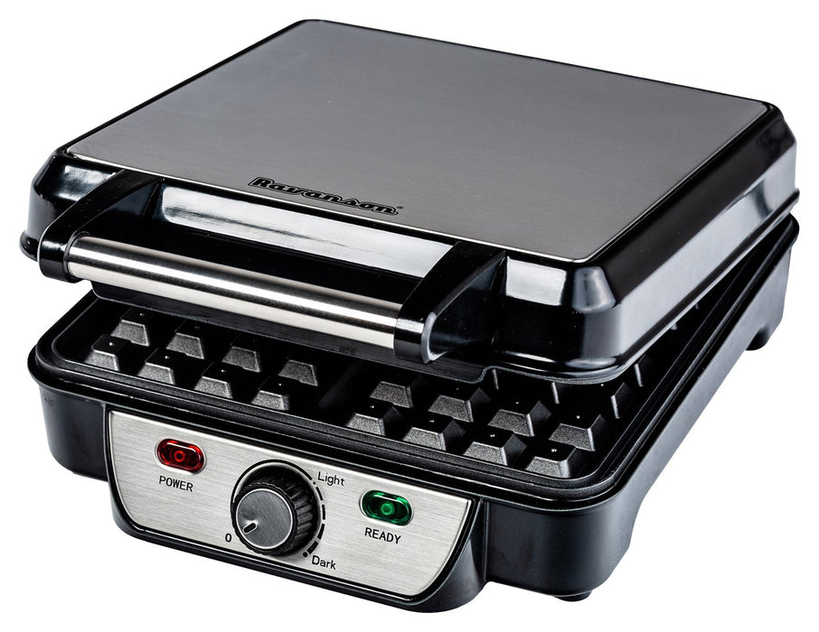 Waffle iron Ravanson GR-7030 (1100W; black)
