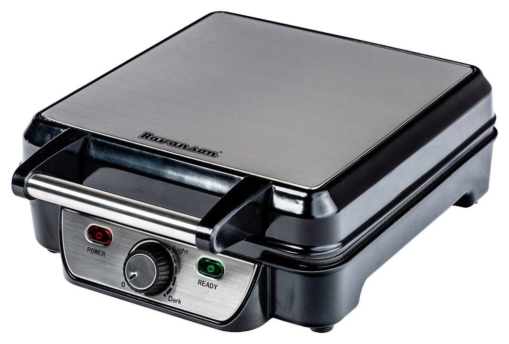 Waffle iron Ravanson GR-7030 (1100W; black)