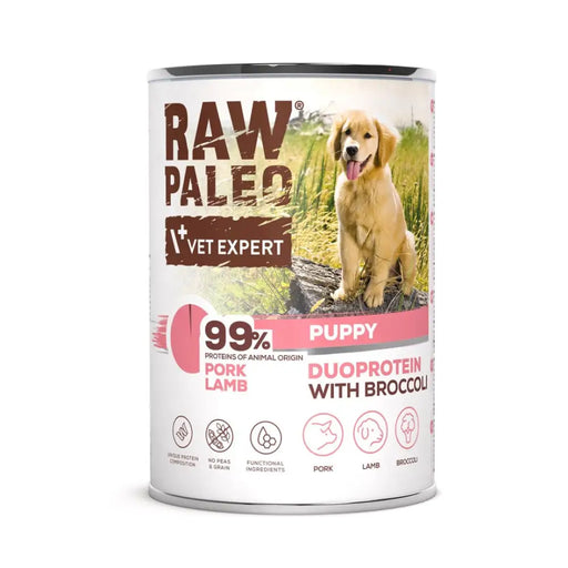 RAW PALEO Duoprotein Pork & Lamb Puppy - wet dog food - 400g - Wet foodDLP-KAM<<<For the dogDLP<<<ActionPL