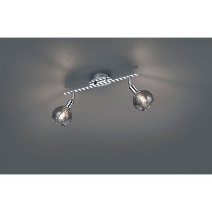SPOT E14 PAIR OF SMOKED GLASS REALITY BREST