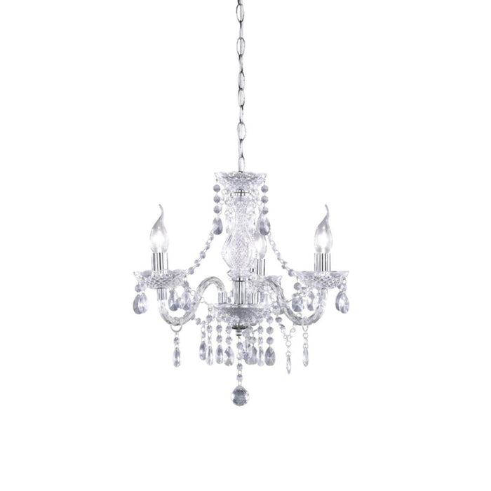LUSTER CHANDELIER TRANSPARENT 3XE14
