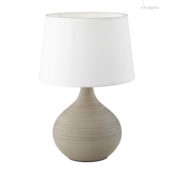 TABLE LAMP MARTIN E14 29CM ECRU/WHITE TRIO