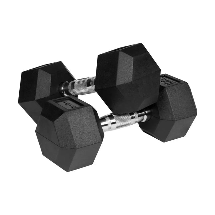 REBEL ACTIVE Hantle żeliwne gumowane 2x10 kg - DumbbellSIF-HAN<<<Gym and fitnessSIF<<<ActionPL