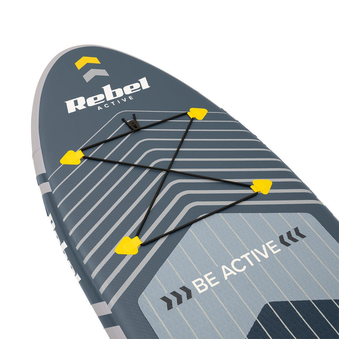 REBEL ACTIVE SMALL INFLATABLE SUP BOARD GRAY RBA-4511