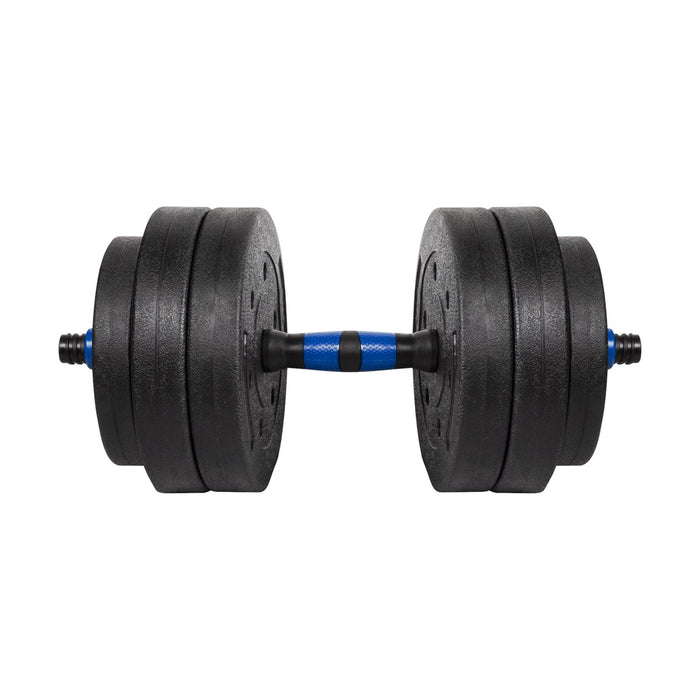 REBEL ACTIVE Adjustable bituminous dumbbell with connector 1x20kg