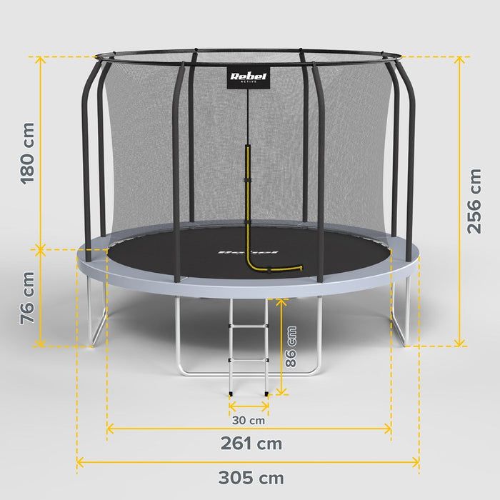 REBEL ACTIVE TRAMPOLINE PRO 10FT/305CM