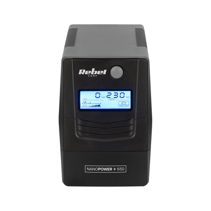 Rebel Nanopower Plus 1000 UPS | Off-line | Sinusoida| 1000VA | 600W  | LCD | USB