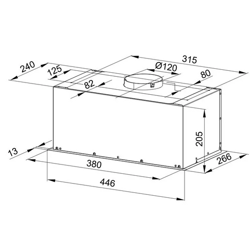 Recessed hood MPM-45-OW-05 - Cooker hoodsAGD-OKA<<<Home Appliance - ProductsAGD<<<ActionPL