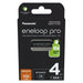 Rechargeable batteries PANASONIC ENELOOP PRO AAA 930 mAh 4 szt (BK-4HCDE/4CP) - Rechargeable
