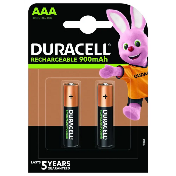 Rechargeable battery DURACELL R03 AAA 900mAh NiMH 1.2V 2 pcs. in packaging - Батерии<<<Батерии и зарядни у-ва<<<ValiAPI