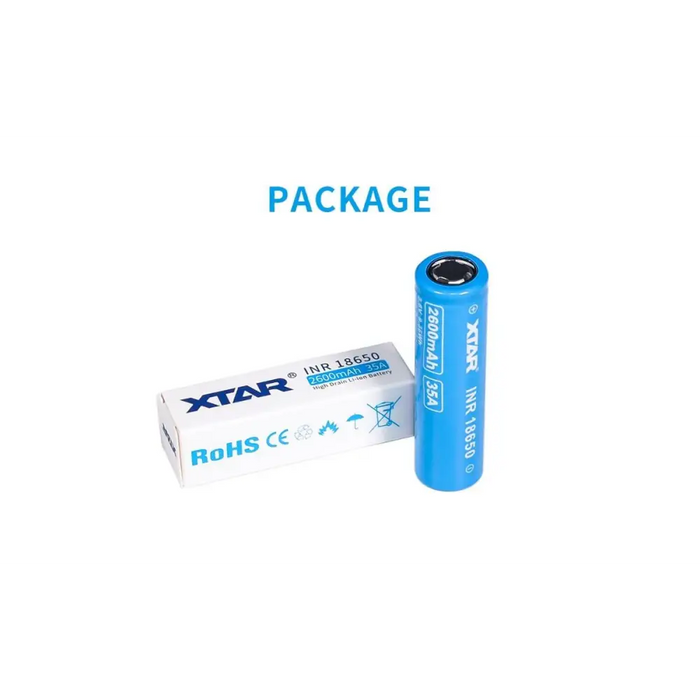 Rechargeable battery XTAR 18650 2600mAh Li-ion - Батерии<<<Батерии и зарядни у-ва<<<ValiAPI