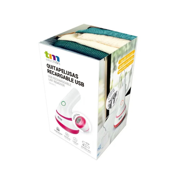 Rechargeable Electric Lint Remover TM Electron White Compact - Почистване Прахосмукачки И Гладене<<<Дом