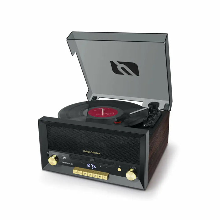 Record Player Mustek Brown Black - Електроника Звук<<<Компютри| Електроника<<<BigBuy&&&Грамофон<<<Електроника