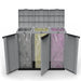 Recycling Waste Bin Ecoline Black/Grey 3 doors (102 x 39 x 88,7 cm) - Почистване Прахосмукачки И Гладене<<<Дом