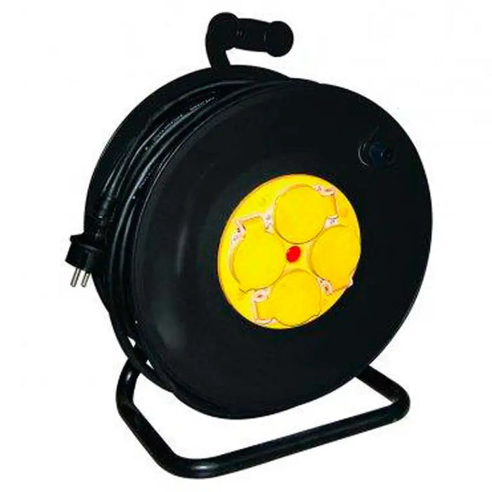 REEL EXTENSION 25M - G3X1.5MM2 - 4 SOCKETS KONEKTO OVERHEAT PROTECTION AND IP44 - Удължители и