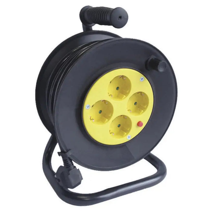 REEL EXTENSION 50M - G3X1.5MM2 - 4 SOCKETS KONEKTO OVERHEATING AND DANGER PROTECTION - Удължители и