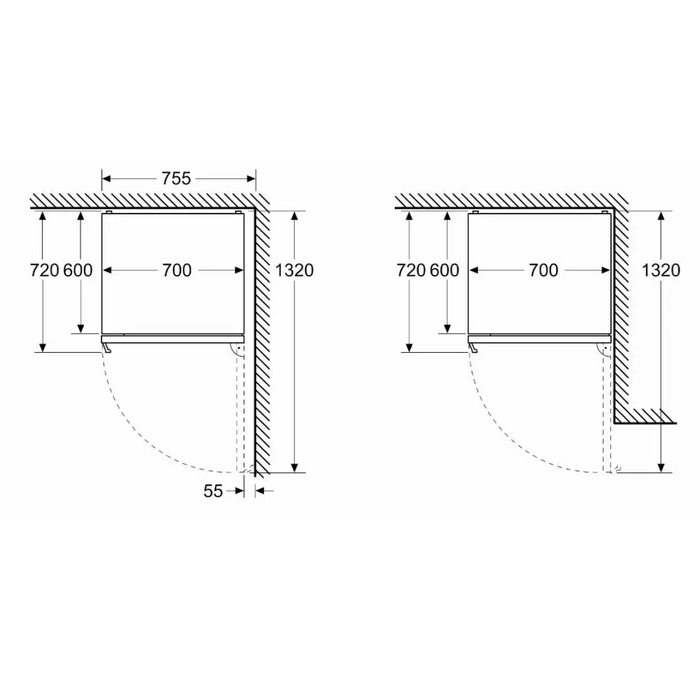 Refrigerator-freezer combination Bosch Series 4 KGN497ICT 440 l C Stainless steel - Freestanding refrigerator-freezers