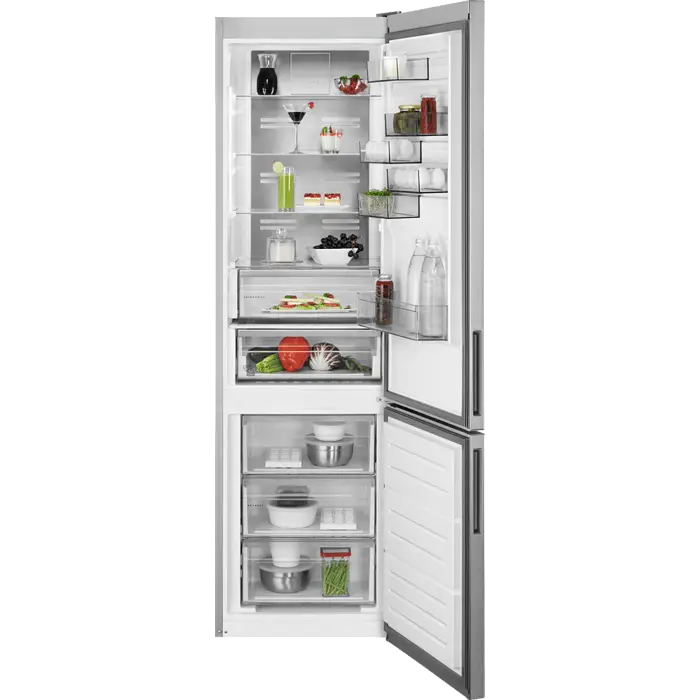 Refrigerator with freezer AEG RCB736E7MX 367 l E No Frost Stainless steel - Хладилници с