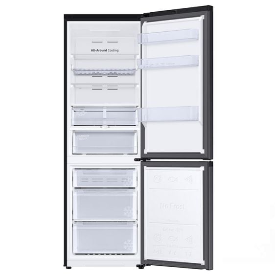 Refrigerator with freezer SAMSUNG RB34C675EBN/EF 344 l SmartThings All Around Cooling 185.3 cm - Хладилници с