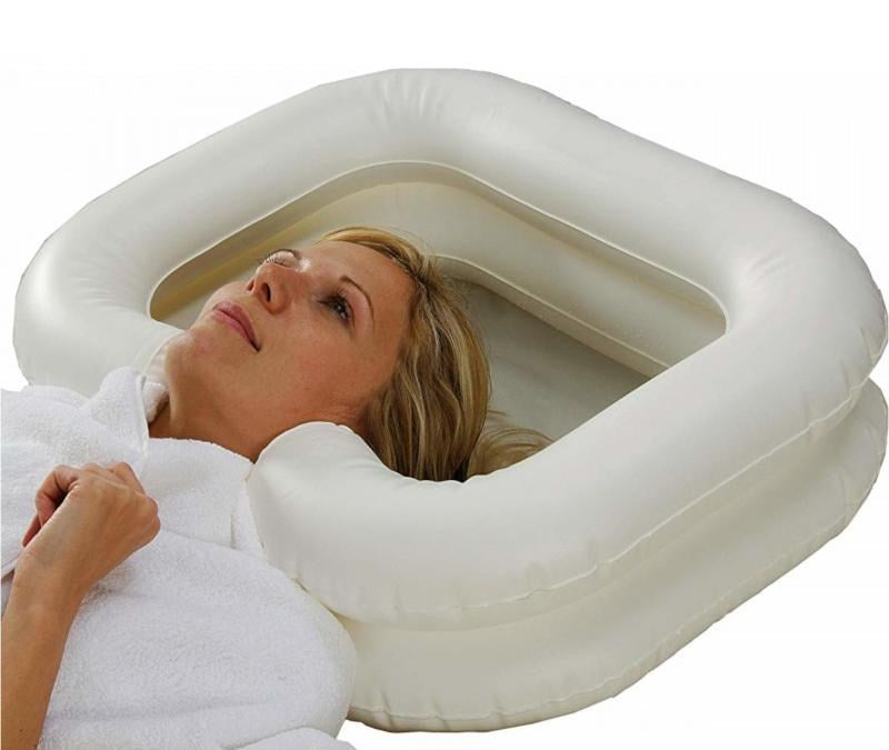 Inflatable head wash pool