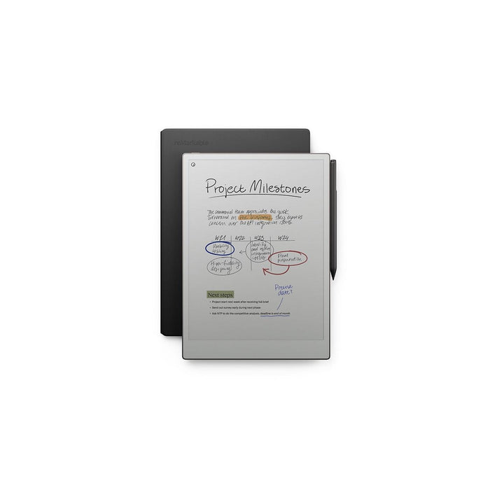 reMarkable Paper Pro 11.8" Tablet with Marker plus and Premium Brown Leather Book Folio Case