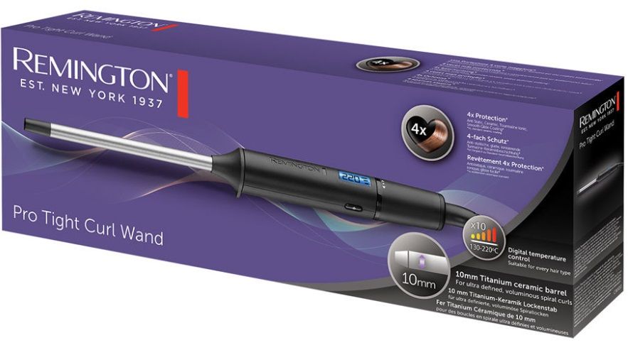 Curling iron REMINGTON PRO TIGHT CURL WAND CI6X10 DIAMETER MM 10.00 mm