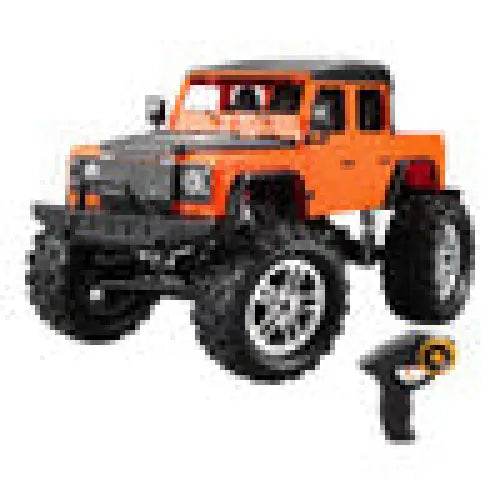 Remote-controlled car 1:14 Double Eagle (orange) Land Rover Defender (Pick-up) E332-003 - Remote-controlled
