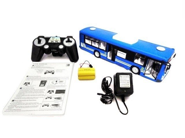 Remote-controlled city bus 1:20 Double Eagle (blue) E635-003 - Remote-controlled cars<<<Toys<<<InnproXML