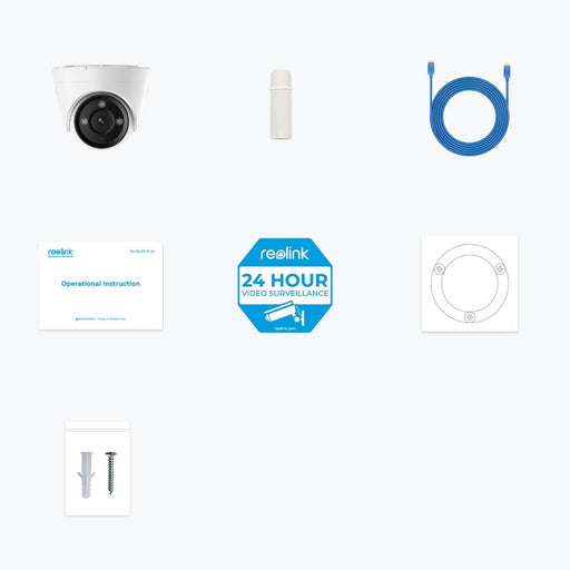 Reolink P434 - 4K Outdoor Camera PoE 3X Optical Zoom Person/Vehicle/Animal Detection Color Night Vision - Video