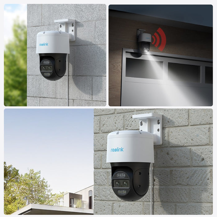 Reolink TrackMix Series P760 - 4K Outdoor Camera, Dual View, Auto-Zoom Tracking, PoE Connection, Color Night Vision