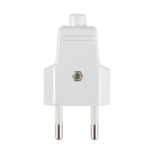 REPLACEABLE FLAT PLUG FOR HOME USE 10A 250V WHITE TIMEX - Щепсели и куплунги<<<Електроматериали<<<Praktiker&&&Щепсели и