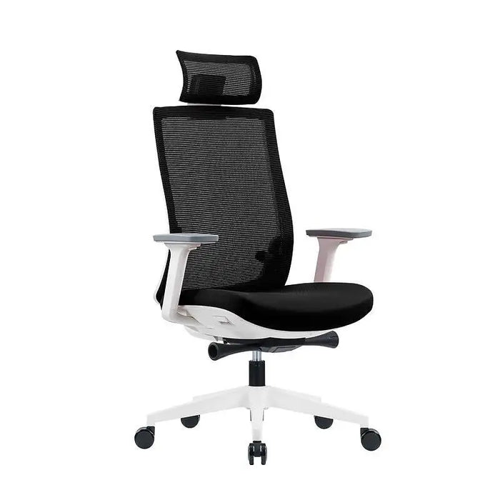 RFG Ergonomic chair Meteor White HB black seat black back - Офис столове<<<За офиса<<<ZoraSite