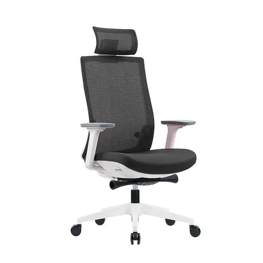 RFG Ergonomic chair Meteor White HB gray seat gray back - Офис столове<<<За офиса<<<ZoraSite